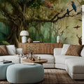 Harmony Amongst Jungle Dwellers Mural Wallpaper - room preview 05