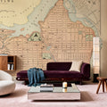 Map of Ottawa Mural Wallpaper - room preview 05