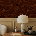 Root Wood, Red Mahogany Mural Wallpaper - room preview 05
