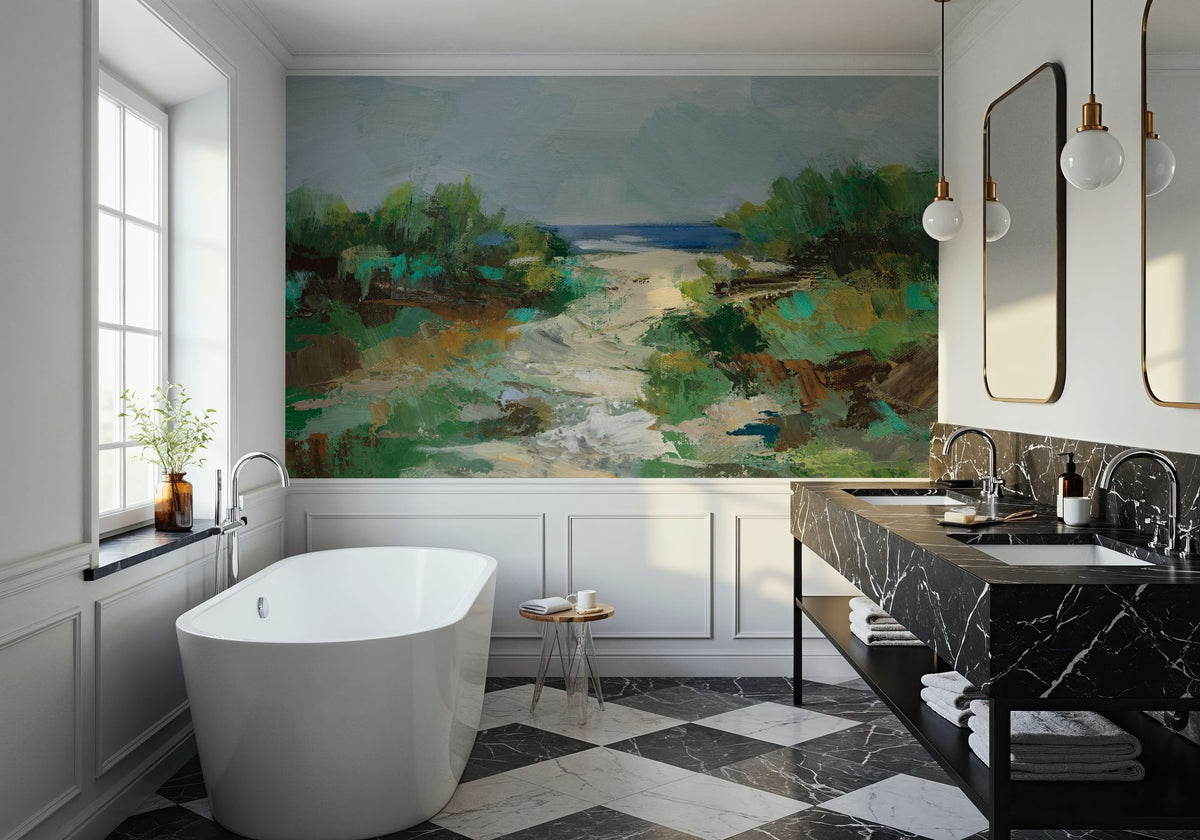 Grassy Beach Mural Wallpaper - room preview 05