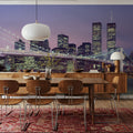 Illuminated Bridge Mural Wallpaper - room preview 05