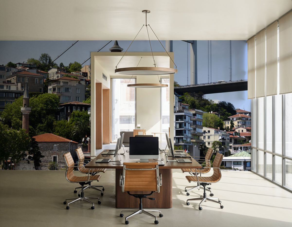 Historic Bridge Cityscape Mural Wallpaper - room preview 05