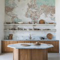 World Map Cities - Colleteh Mural Wallpaper - room preview 05