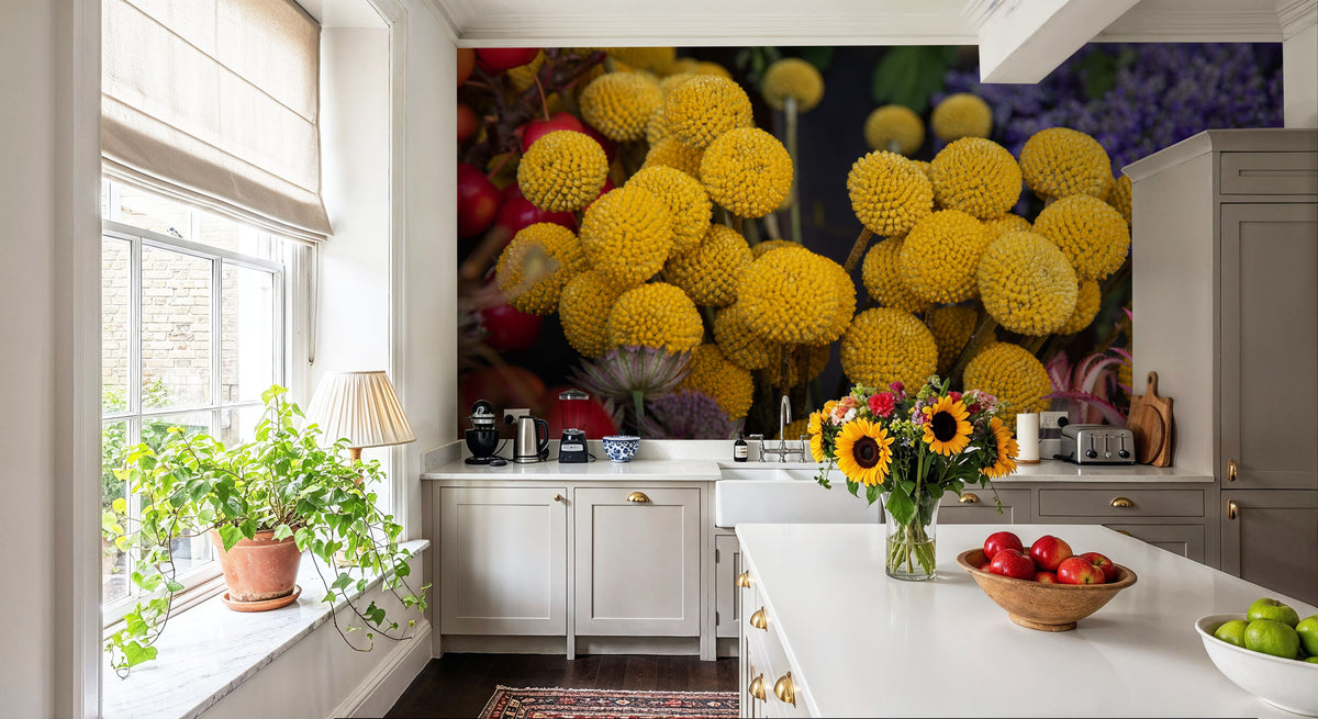 Billy Buttoms Craspedia Mural Wallpaper - room preview 05