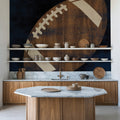 Football Wood Mural Wallpaper - room preview 05