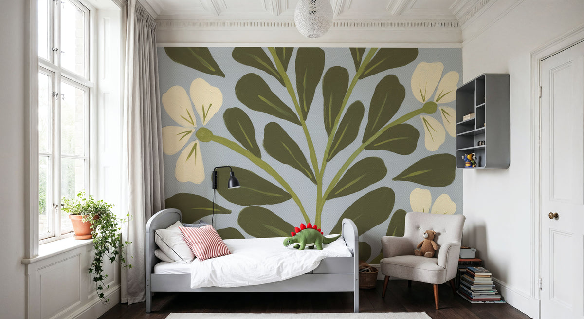 Botanical Bliss I Mural Wallpaper - room preview 05