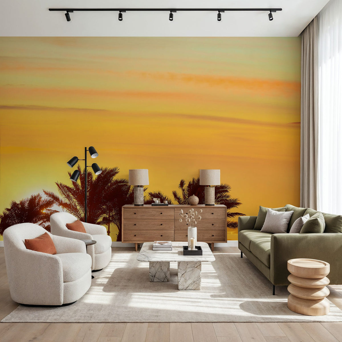 Cabo Palms Mural Wallpaper - room preview 05