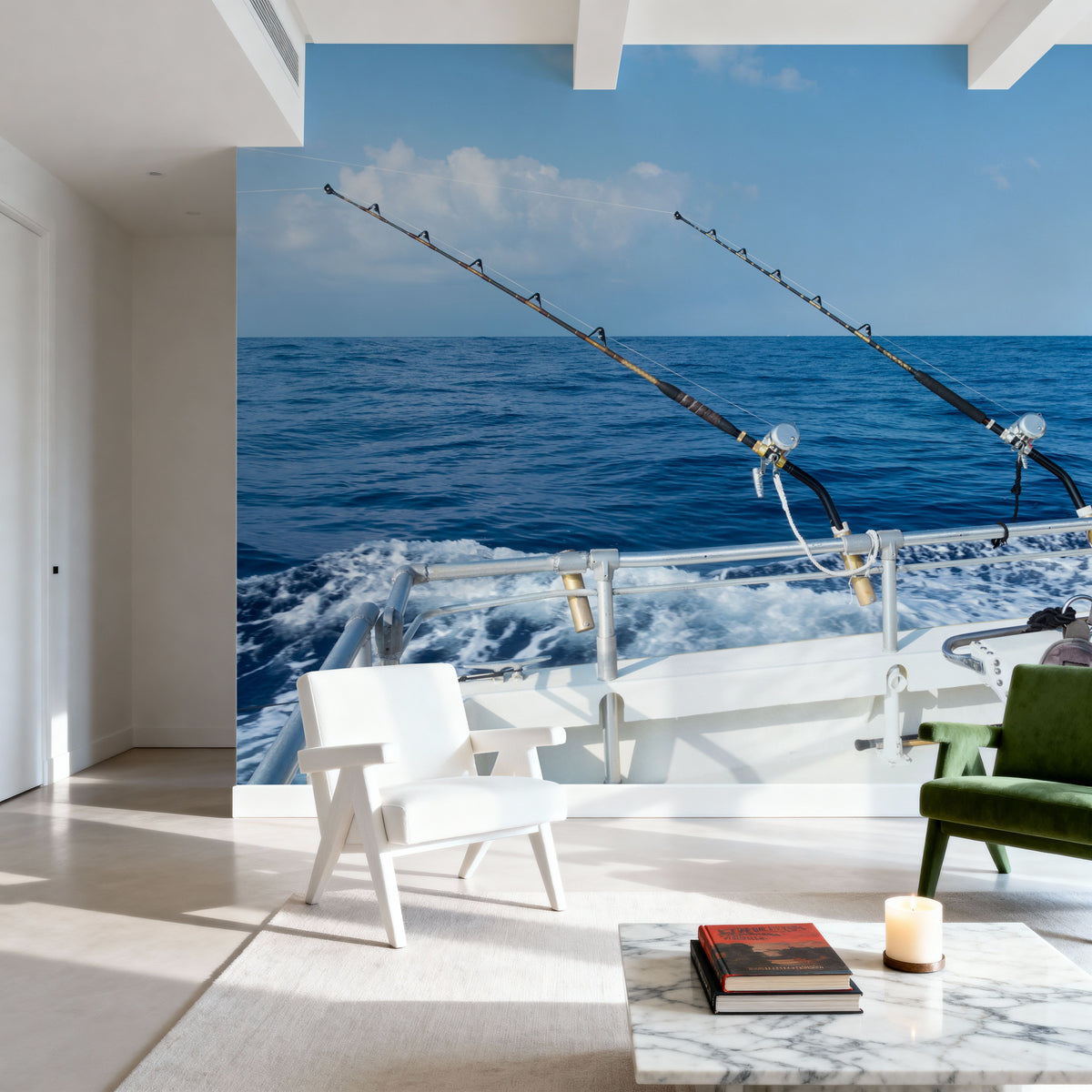 Deep Sea Fishing Mural Wallpaper - room preview 05
