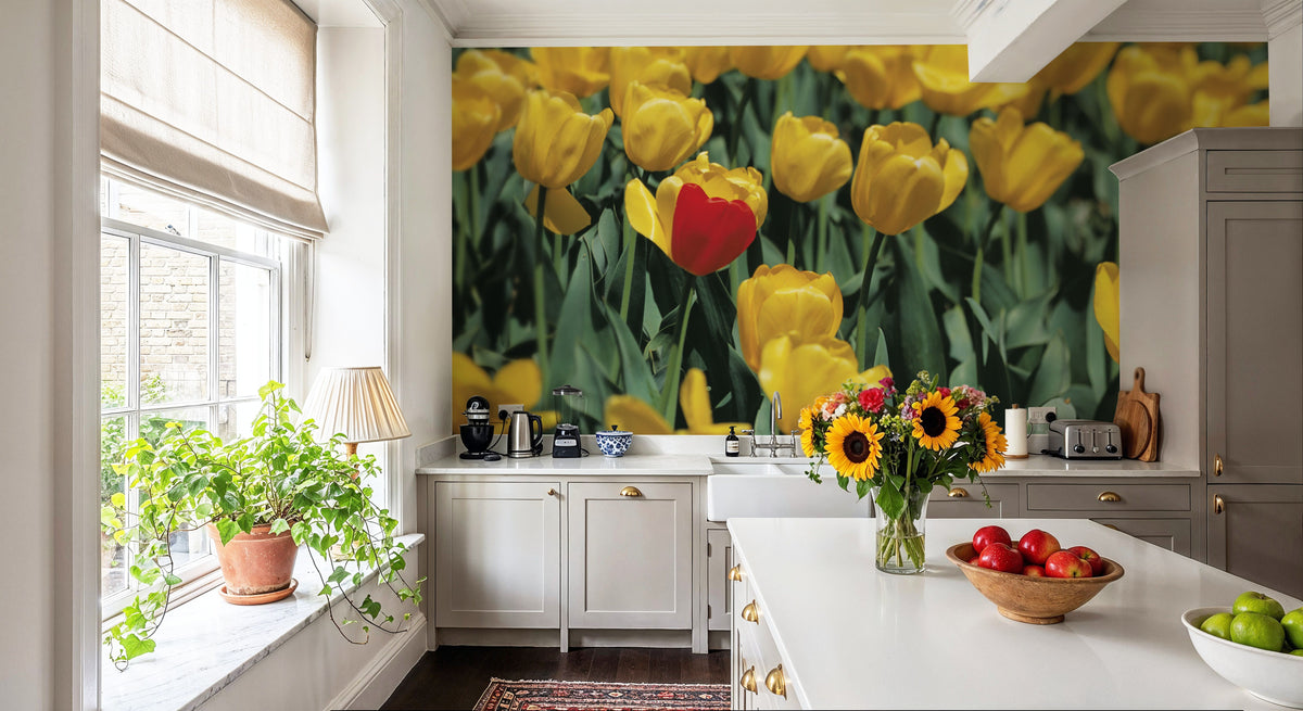 The Standout Tulip Mural Wallpaper - room preview 05