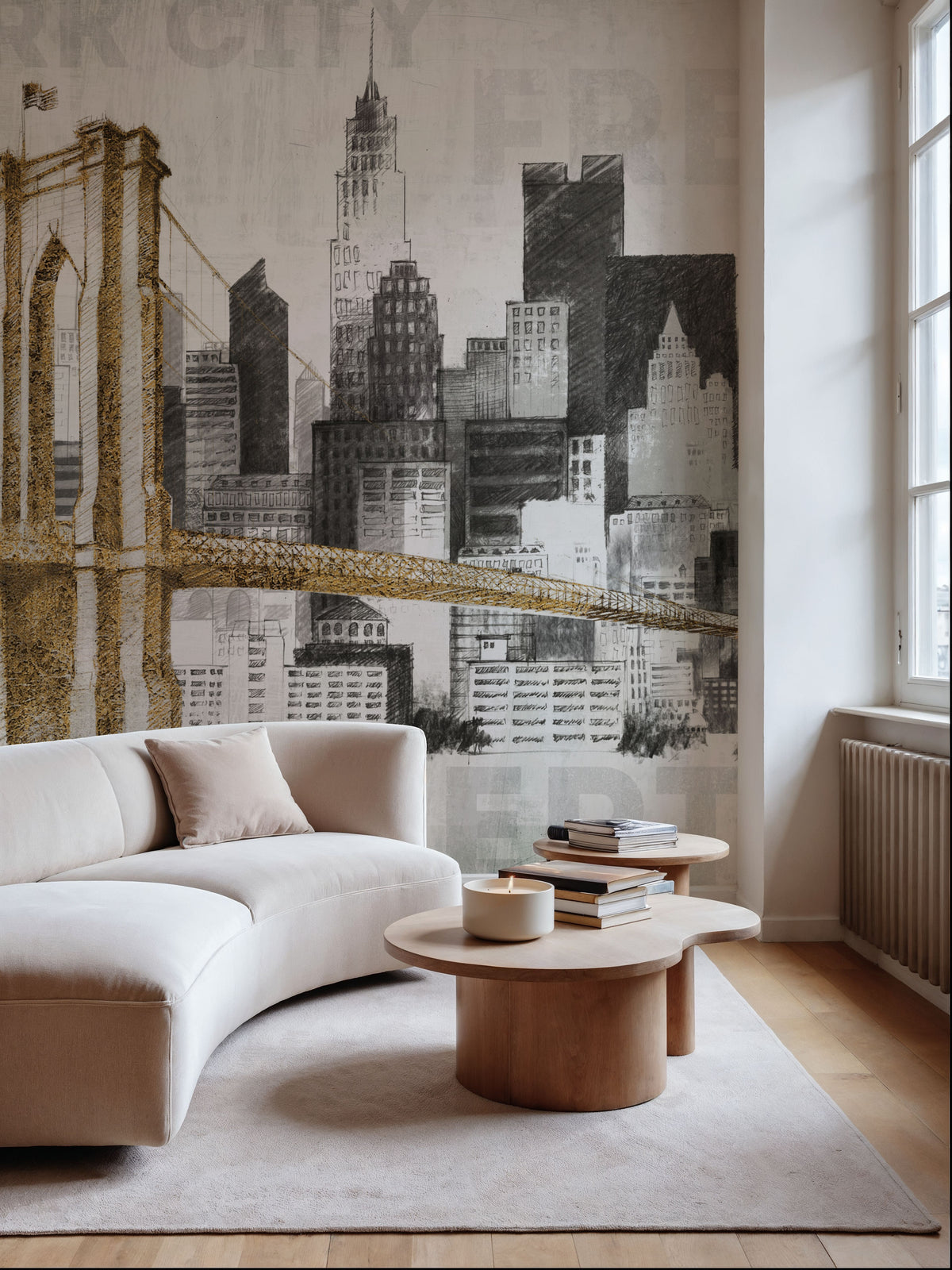 New York Skyline I Mural Wallpaper - room preview 05