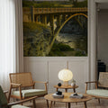 Lundbreck Falls Bridge Mural Wallpaper - room preview 05
