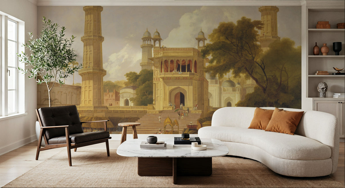 Indian Temple, Said to Be the Mosque of Abo-ul-Nabi, Mural Wallpaper - room preview 05