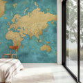 World Map Cities - Lexy Mural Wallpaper - room preview 05