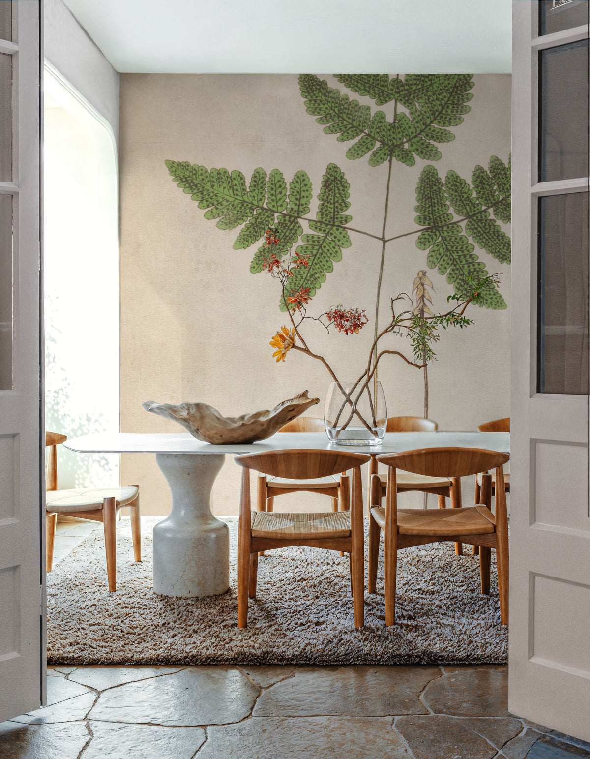 Forest Fern II Mural Wallpaper - Warm Tone - room preview 05