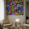 Meadow in Oil Pastel, Yellow Mural Wallpaper - room preview 05
