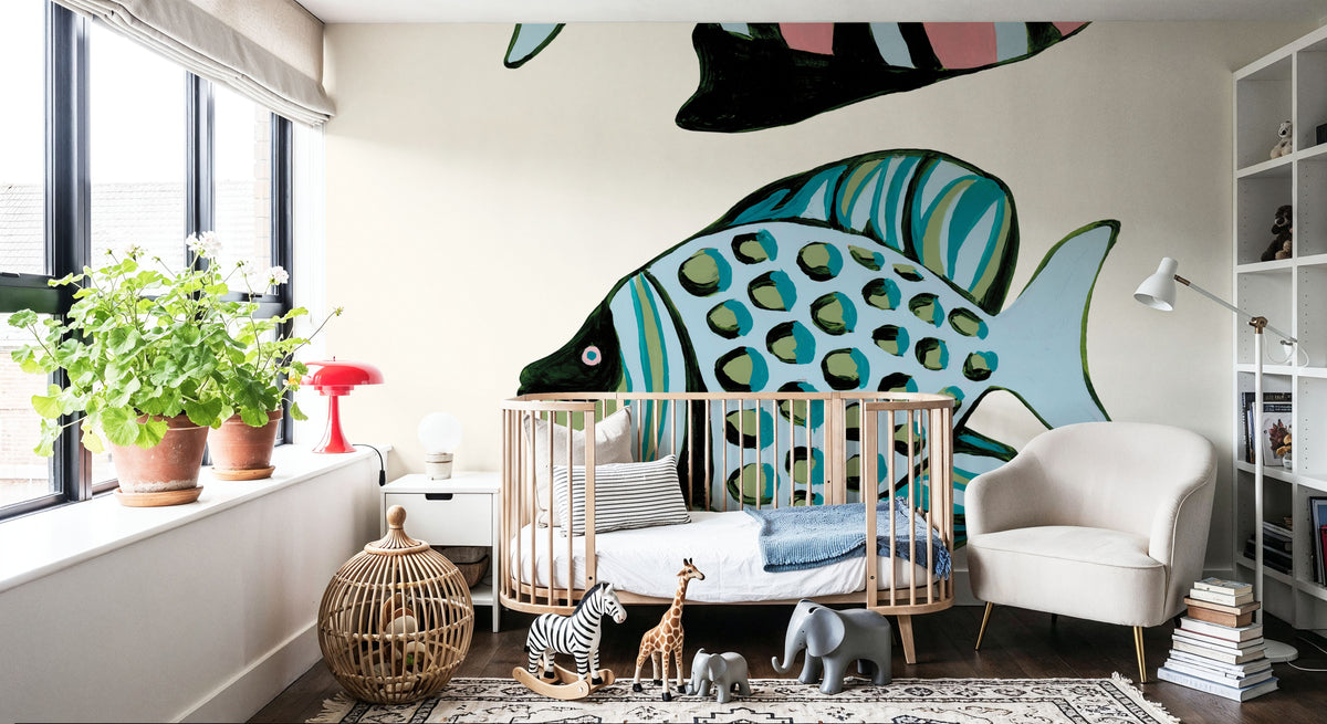 Tropical Fish II Mural Wallpaper - room preview 05