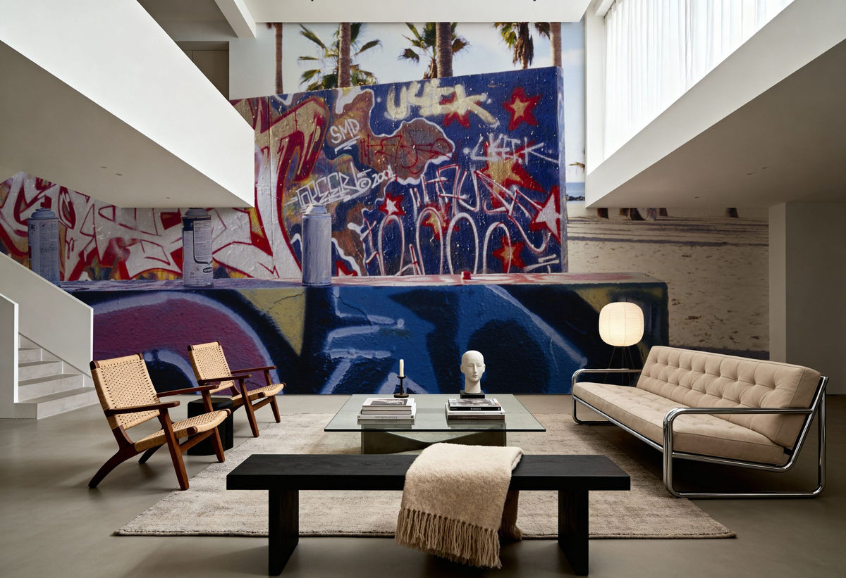 Beach Graffiti Boulevard Mural Wallpaper - room preview 05