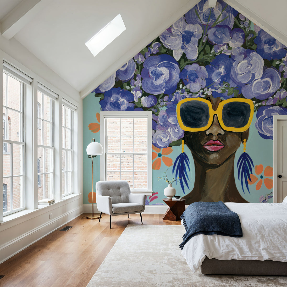 Sunning in Florals II Mural Wallpaper - room preview 05