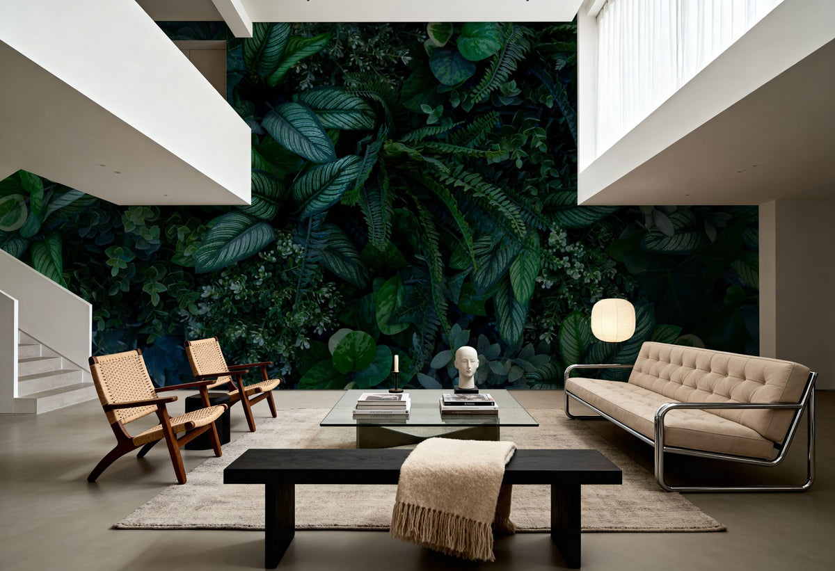 Magic Leaves Wall Mural Wallpaper - room preview 05