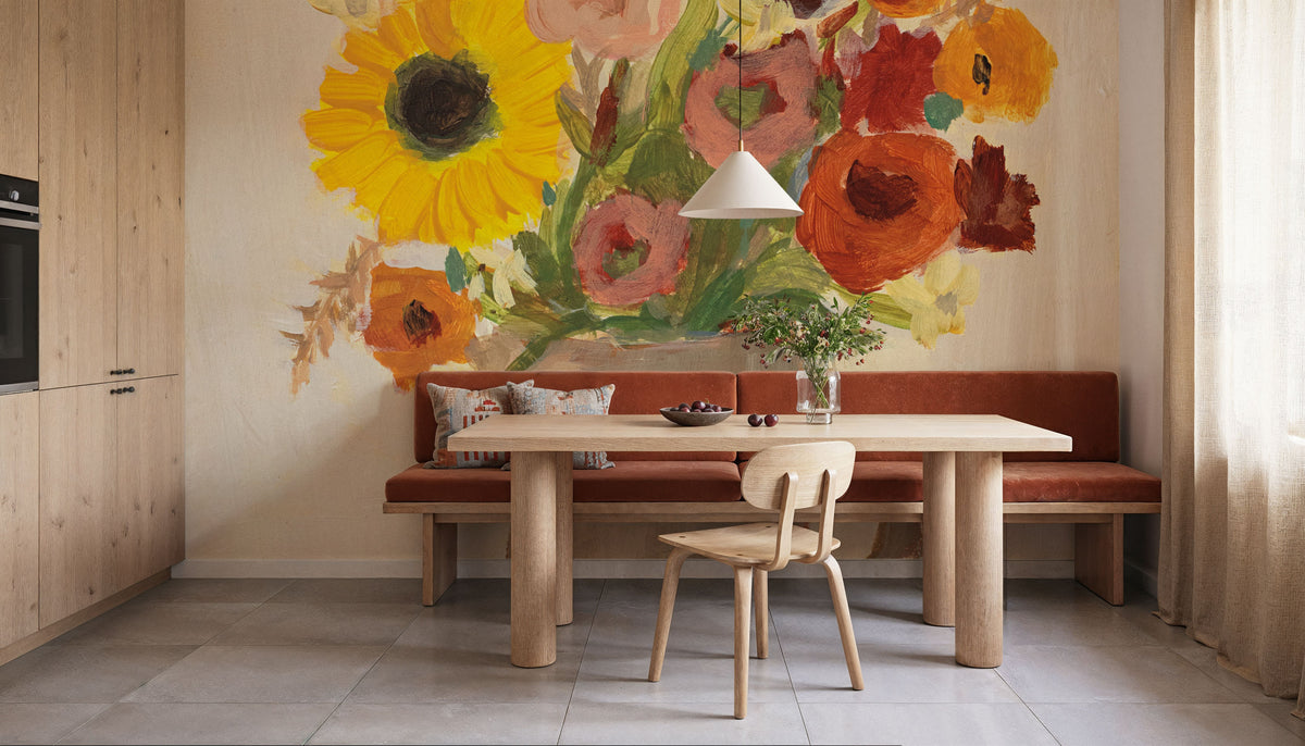 September Blooms Mural Wallpaper - room preview 05