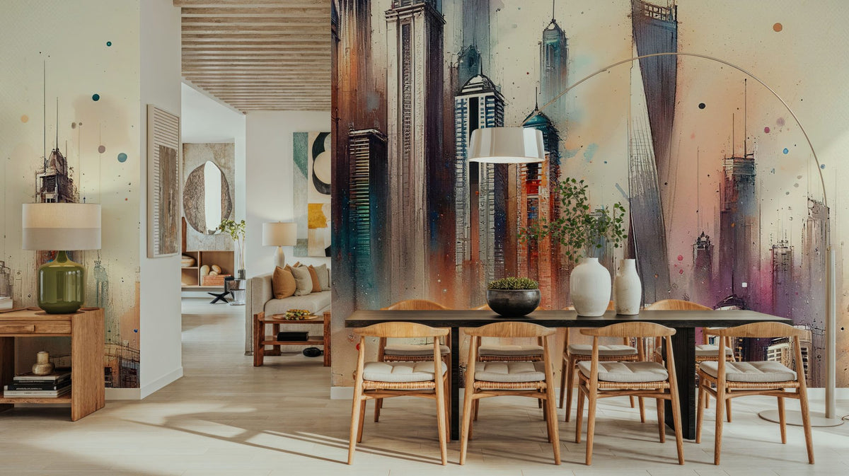 Dubai's Dreamlike Horizon Mural Wallpaper - room preview 05