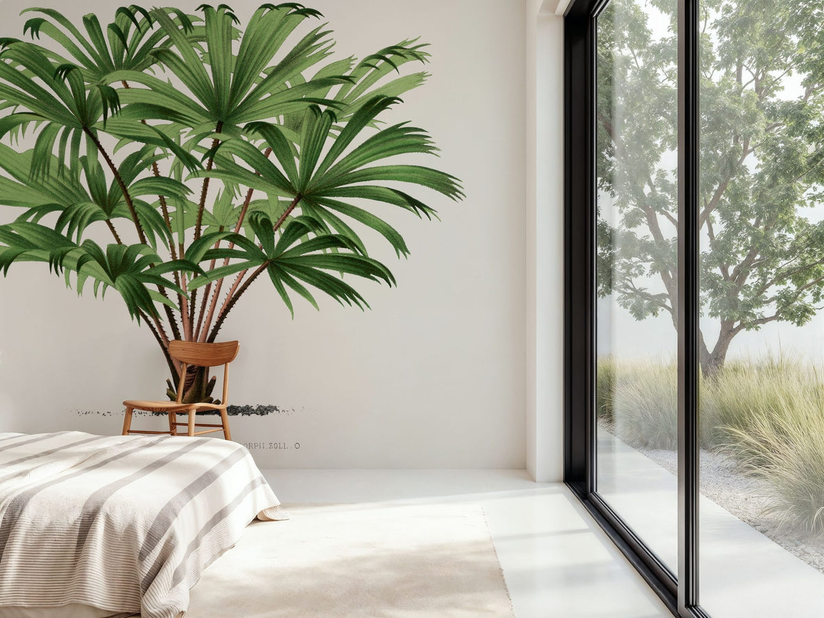 Vintage Palm Tree III Mural Wallpaper - room preview 05