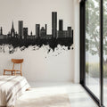 Salford England Skyline Black & White Mural Wallpaper - room preview 05
