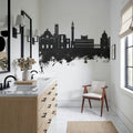 Siena Italy Skyline Black & White Mural Wallpaper - room preview 05
