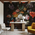 Still Life with Flowers and a Watch Mural Wallpaper - room preview 05