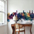 Isle of Wight England Skyline Blue & Bronze Mural Wallpaper - room preview 05