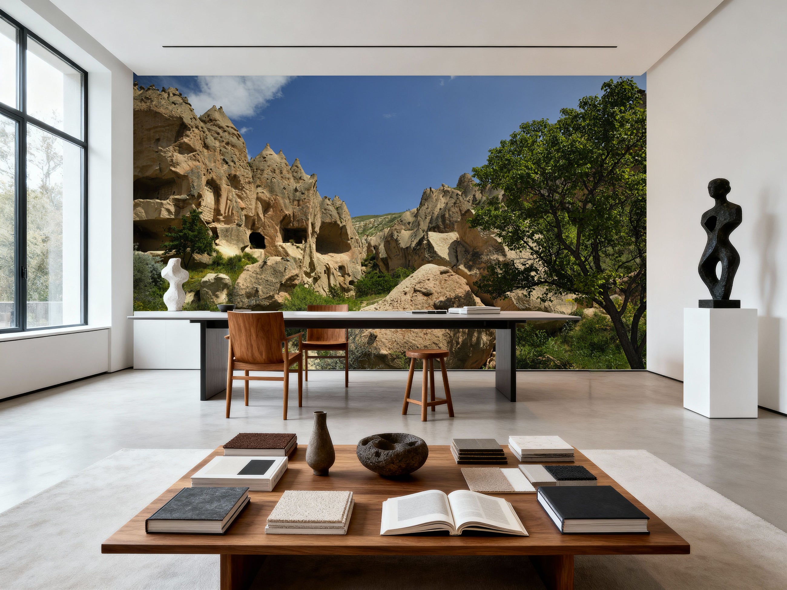 Ancient Mesa Dwelling Sky Mural Wallpaper
