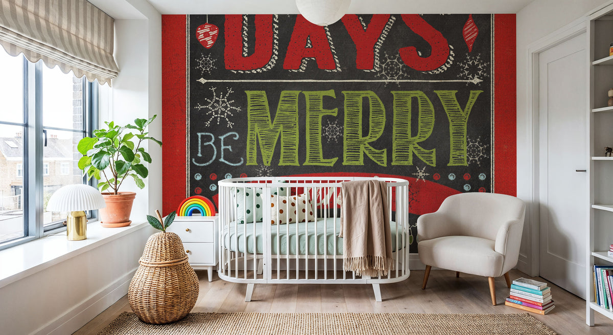 Holiday Talk Color II Mural Wallpaper - room preview 05