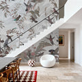 Birds Everywhere Red Mural Wallpaper - room preview 05