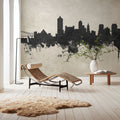 Memphis Tennessee Skyline Concrete Mural Wallpaper - room preview 05