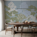Overleaf Woodland, French Blue Mural Wallpaper - room preview 05