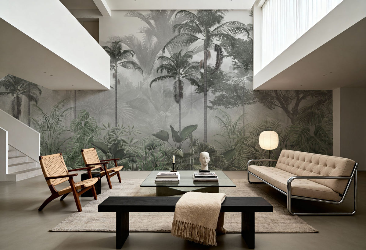 Lush Jungle Mural Wallpaper - room preview 05