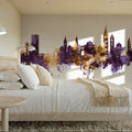 Zadar Croatia Skyline Purple & Gold Mural Wallpaper - room preview 05