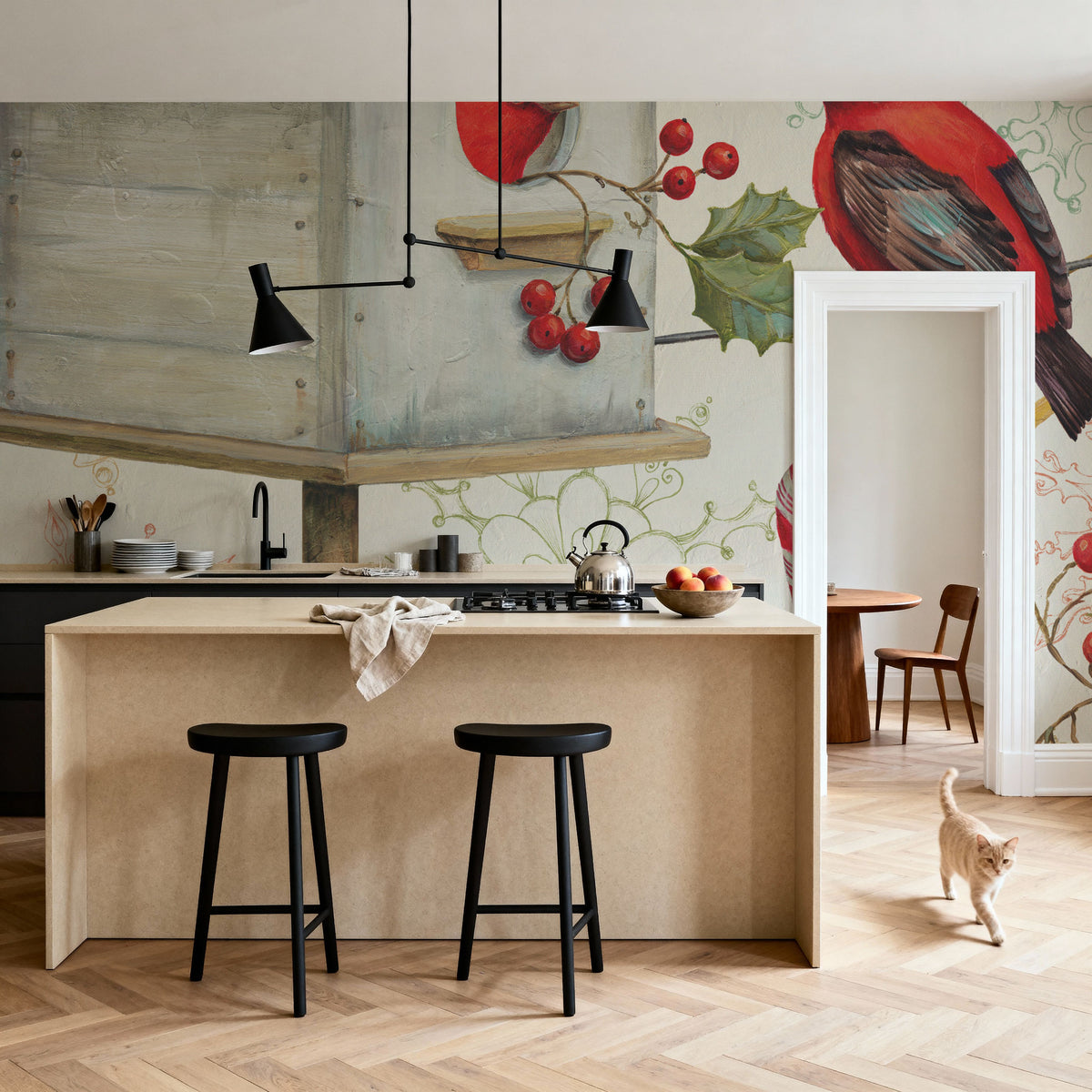 Holiday Wings VI Mural Wallpaper - room preview 05