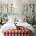 Summer Birch Mural Wallpaper - Neutral Tone - room preview 05