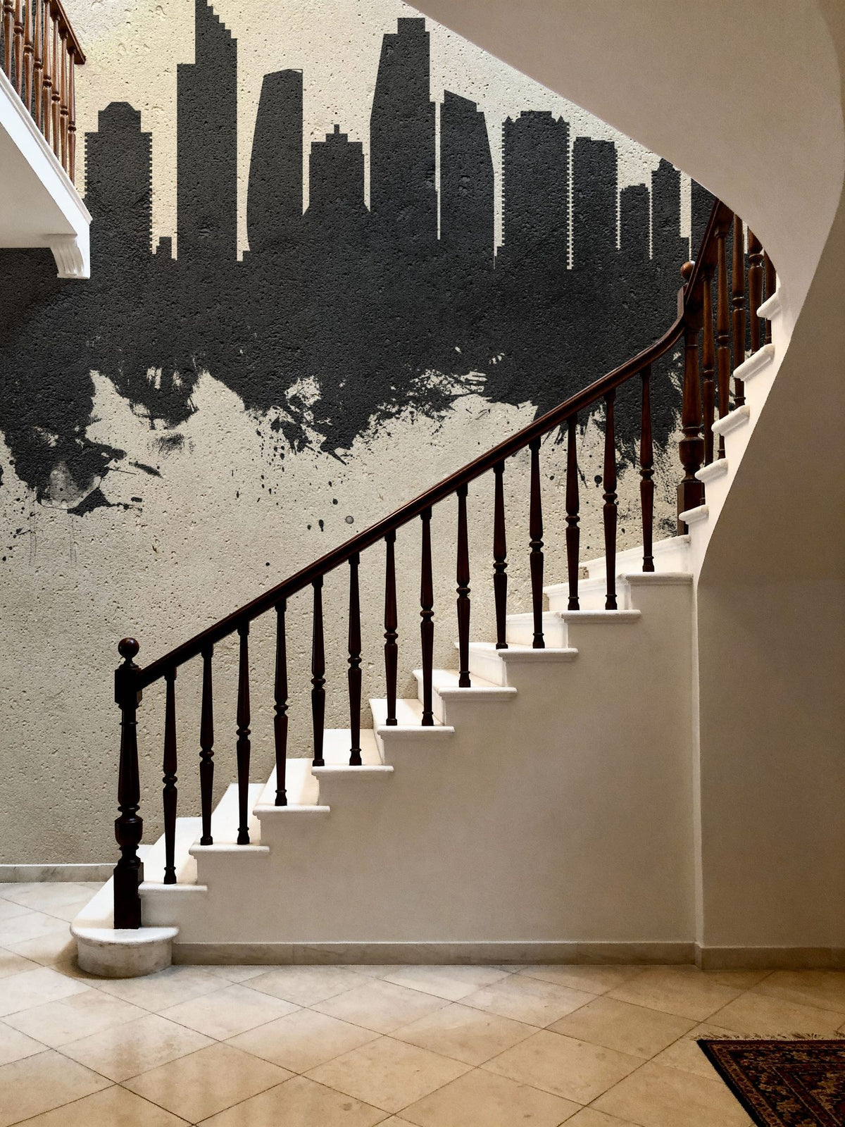 Gold Coast Australia Skyline Concrete Mural Wallpaper - room preview 05