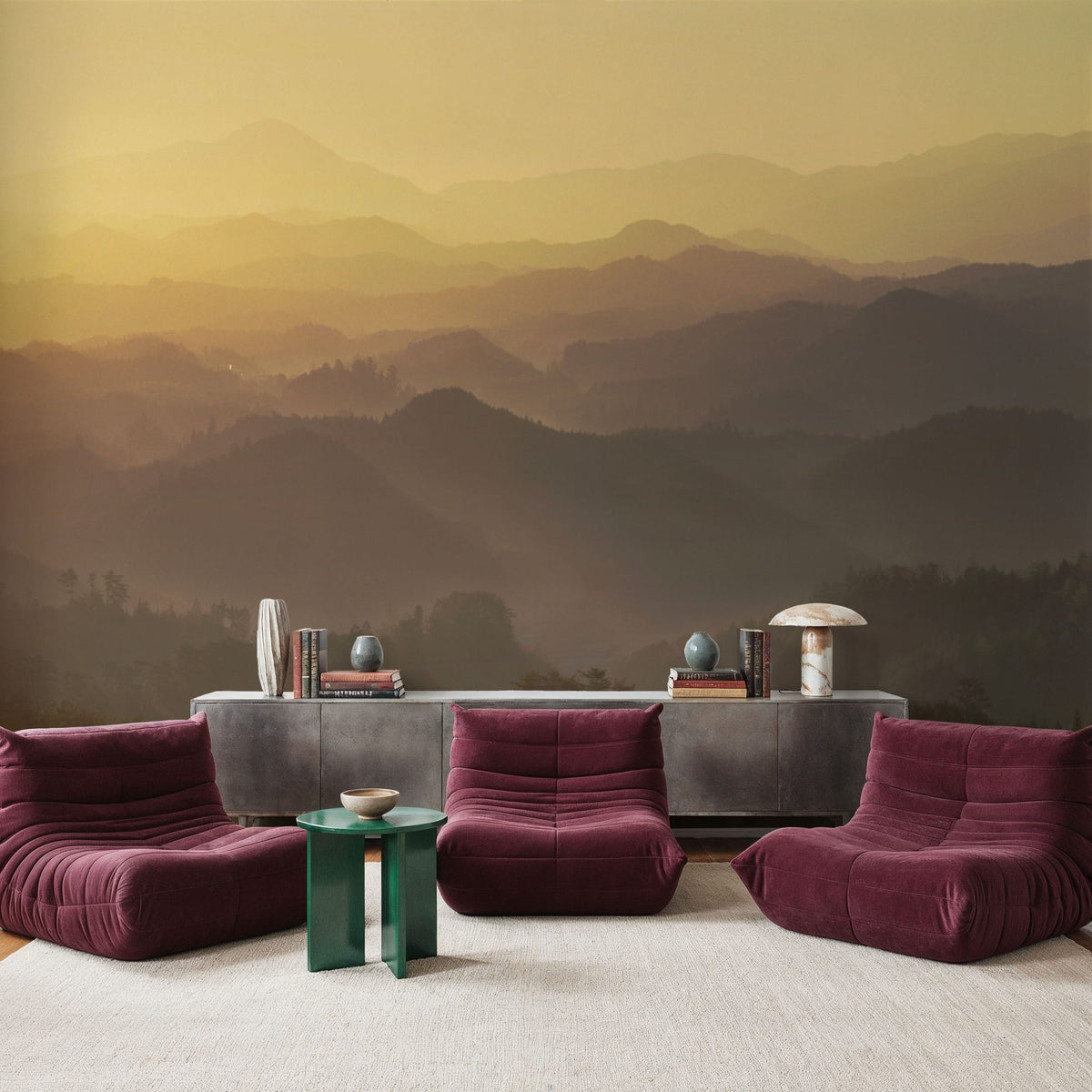 Sea of Clouds Mural Wallpaper - room preview 05