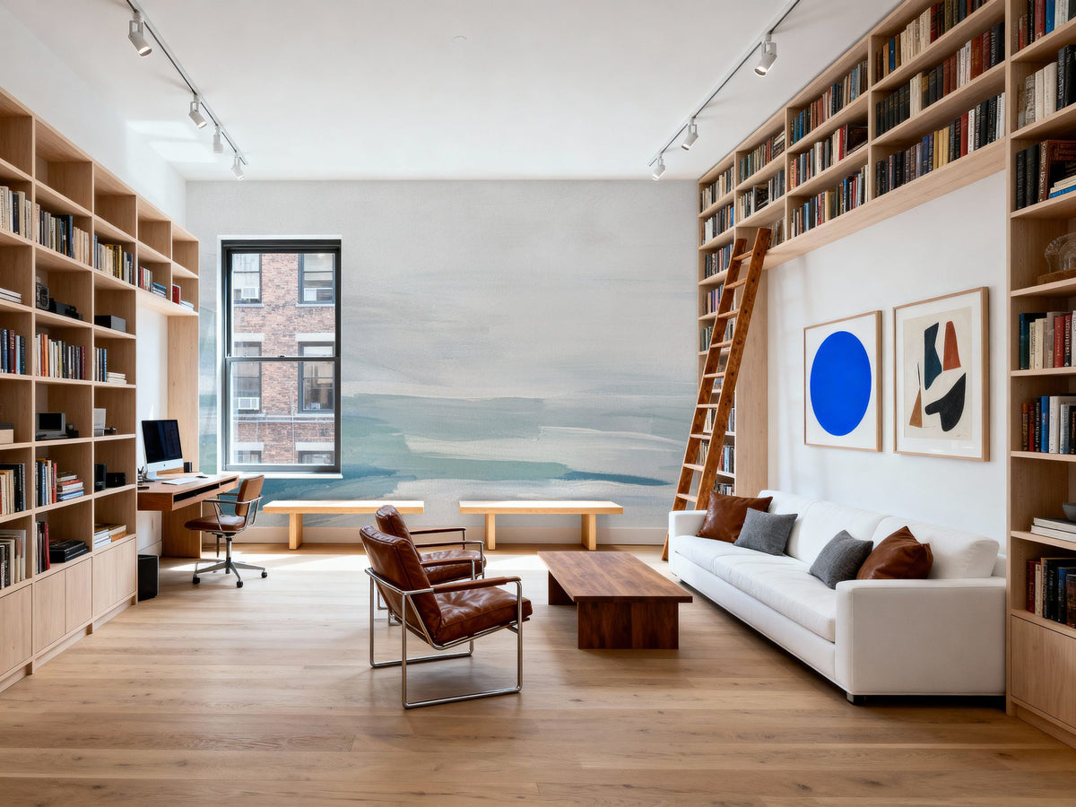 Dreamy Seascape Blue Mural Wallpaper - room preview 05
