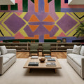 Peru Rug Pattern Mural Wallpaper - room preview 05