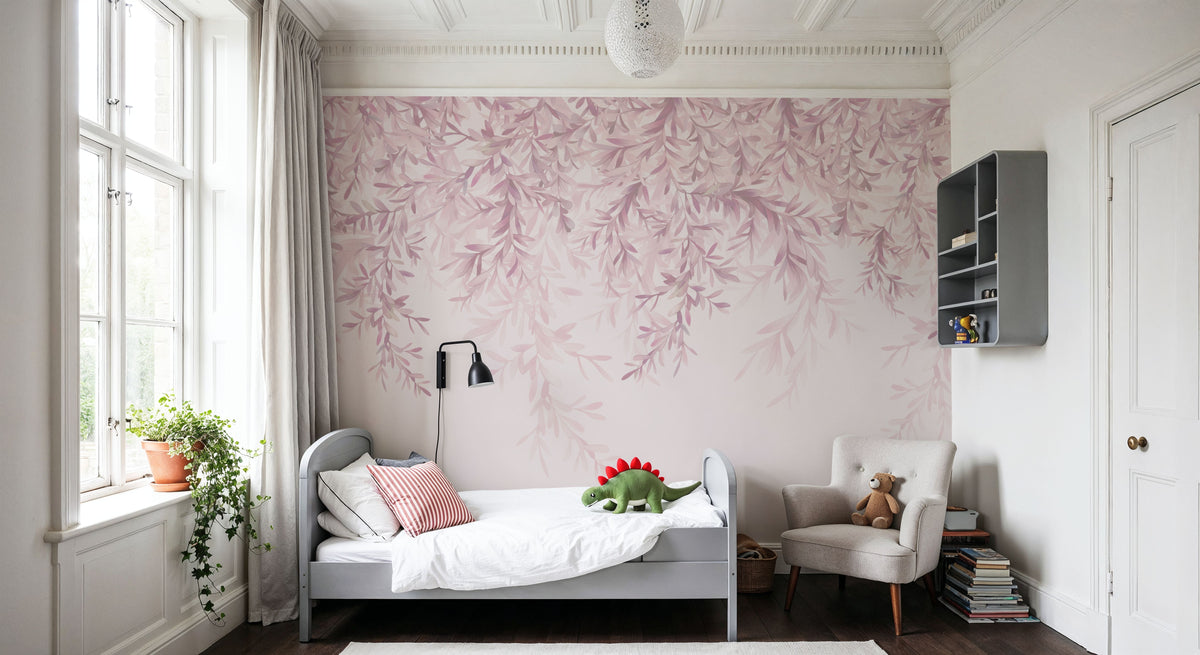 Lush Canopy, Rose Mural Wallpaper - room preview 05