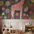 Giraffe of the Jungle Mural Wallpaper - room preview 05