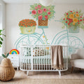Flea Market Flowers I Mural Wallpaper - room preview 05