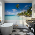 Tropical Beach on Fakarava Mural Wallpaper - room preview 05