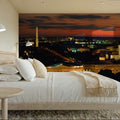 Capitol Twilight Red Mural Wallpaper - room preview 05