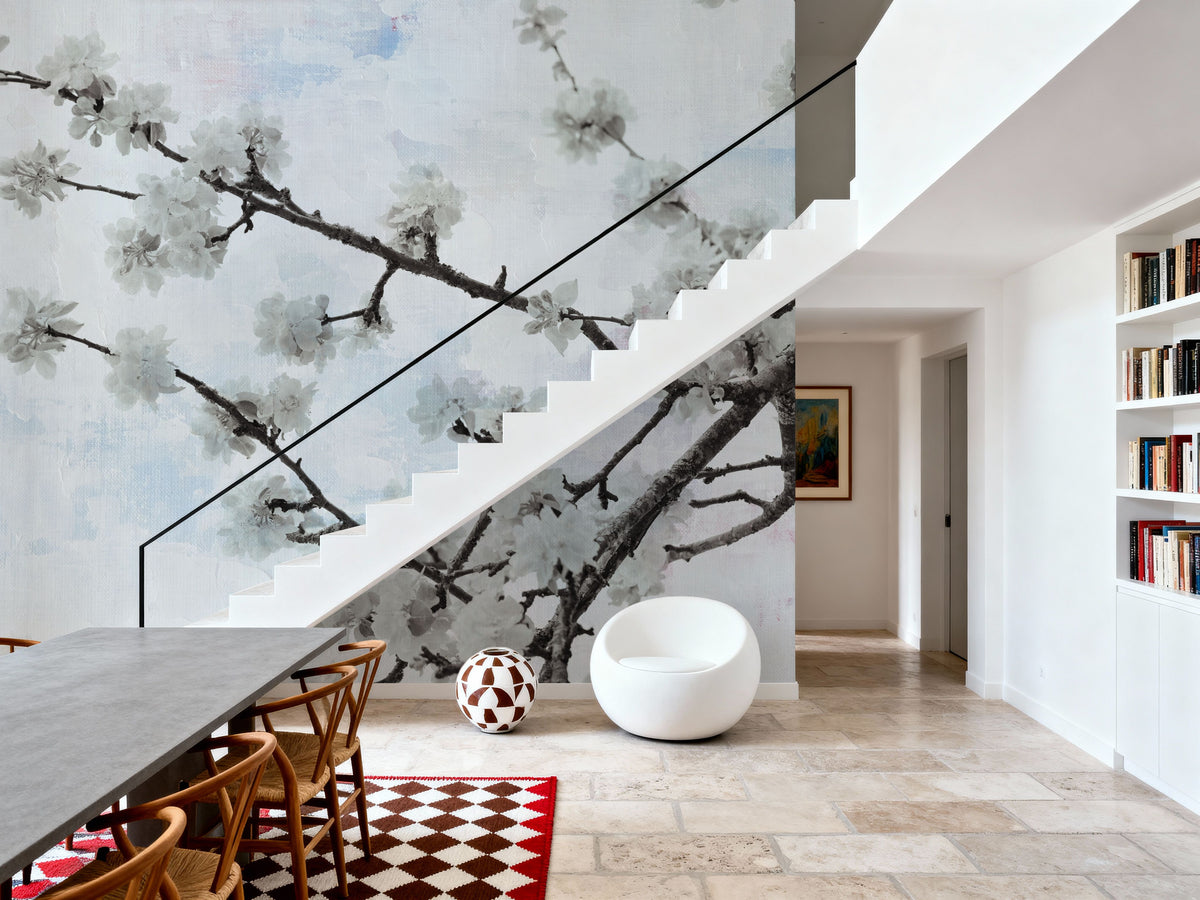 Swiss Blossom Mural Wallpaper - room preview 05
