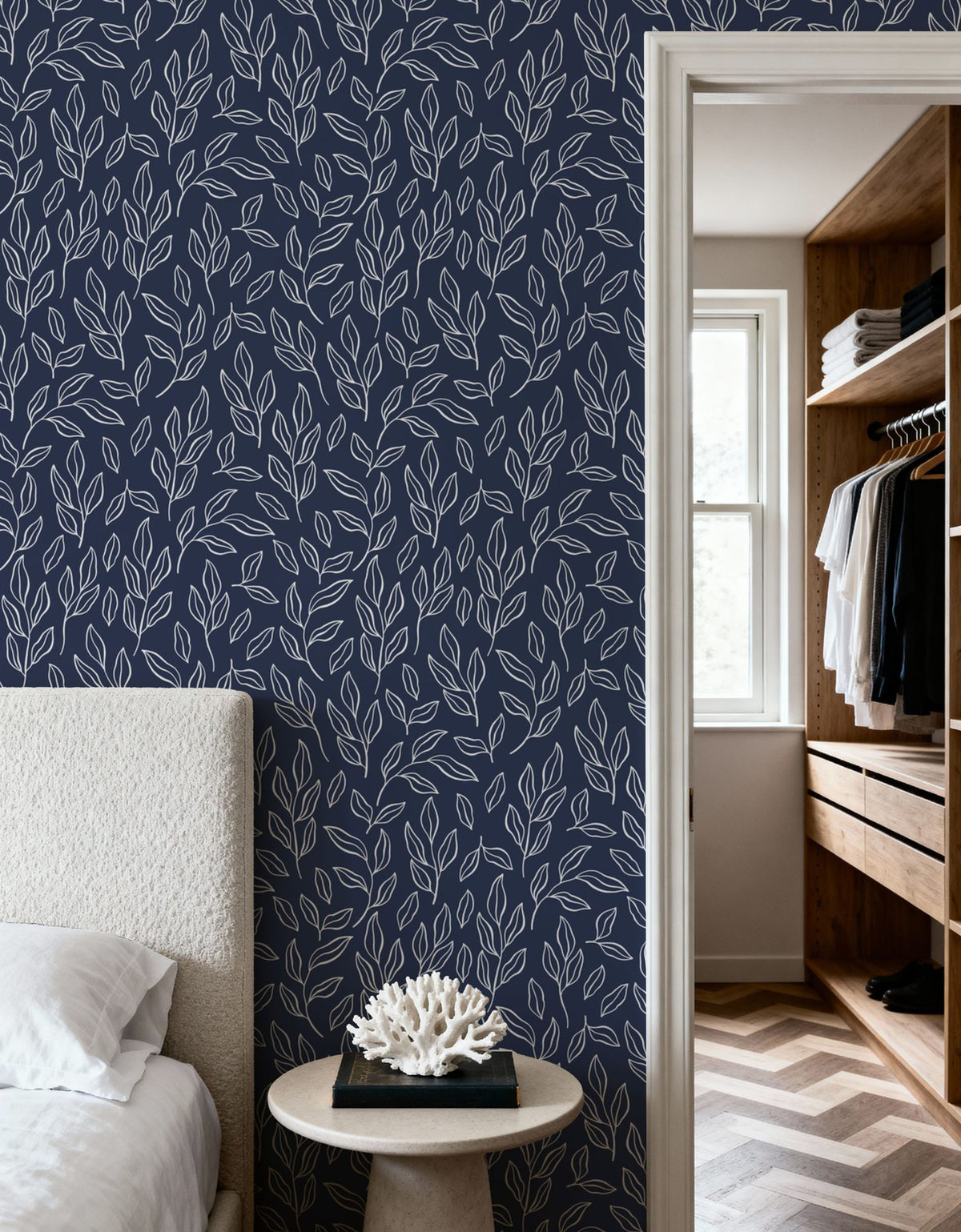 Chawton Leaves Mural Wallpaper - room preview 05